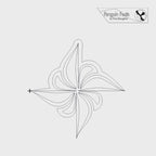 Pinwheel Digital Quilting Design