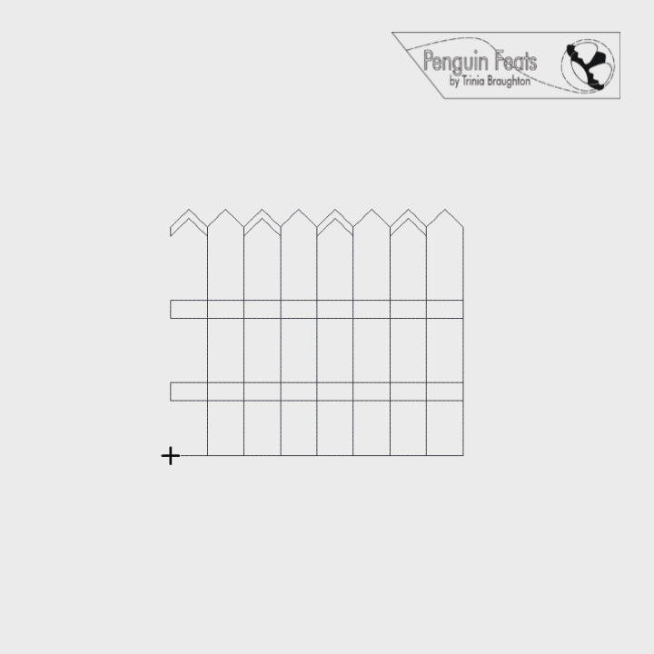 Picket Fences Digital Quilting Design