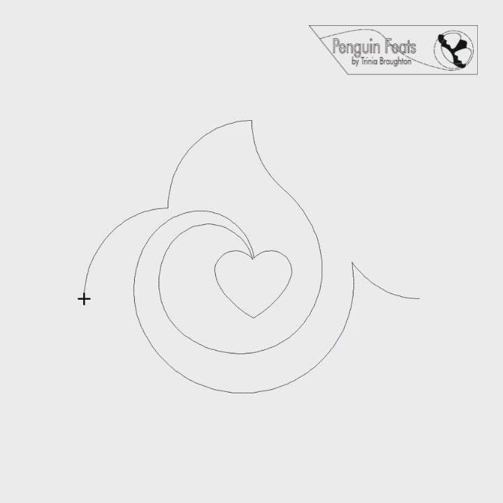 Heartstrings Digital Quilting Design