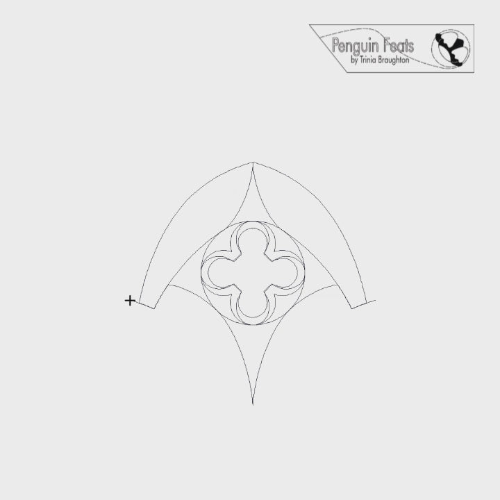 Pointed Digital Quilting Design